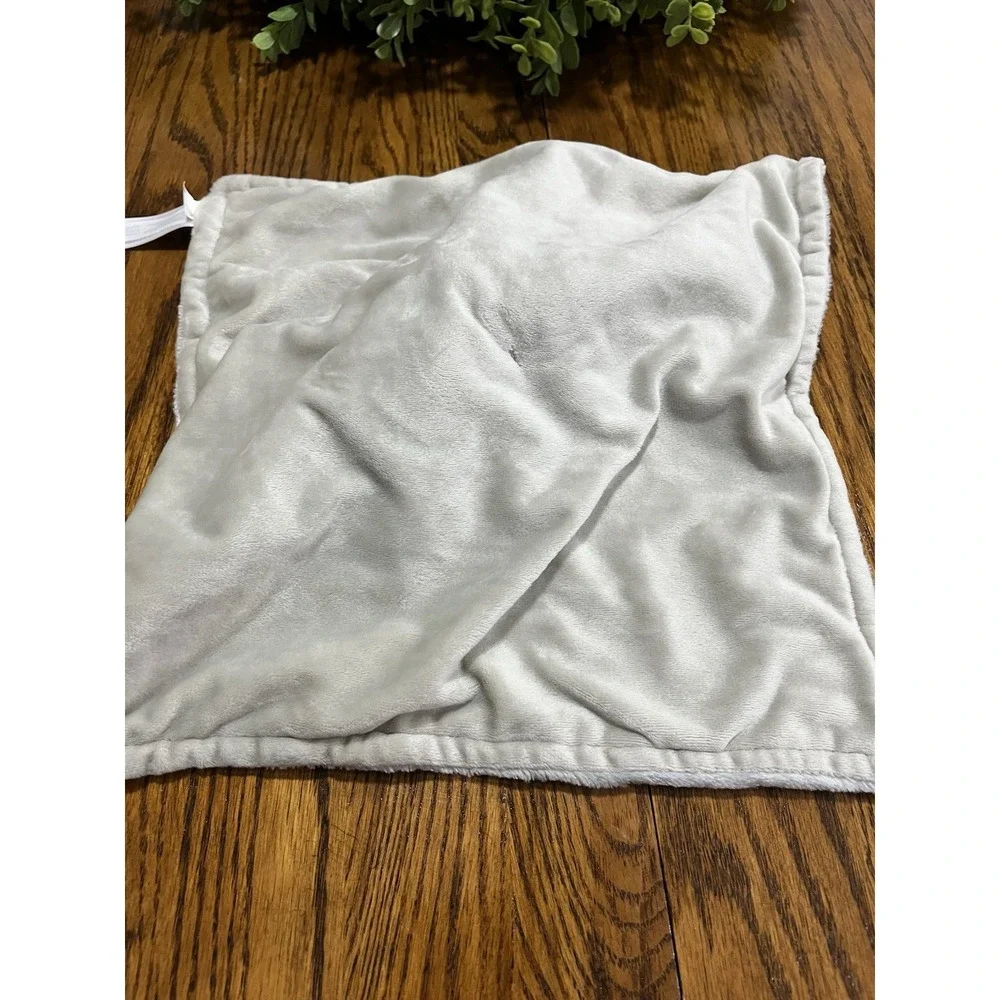 Carter's‎ Bunny Rabbit Security Blanket Gray Plush Lovey Pink Ears 14